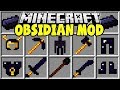 Minecraft OBSIDIAN MOD | OBSIDIAN DIMENSION, OBSIDIAN WEAPONS, ITEMS, & MORE!!