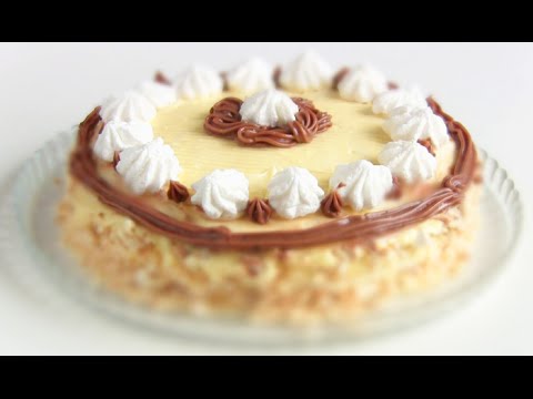 Видео рецепт Торт-безе с масляным кремом