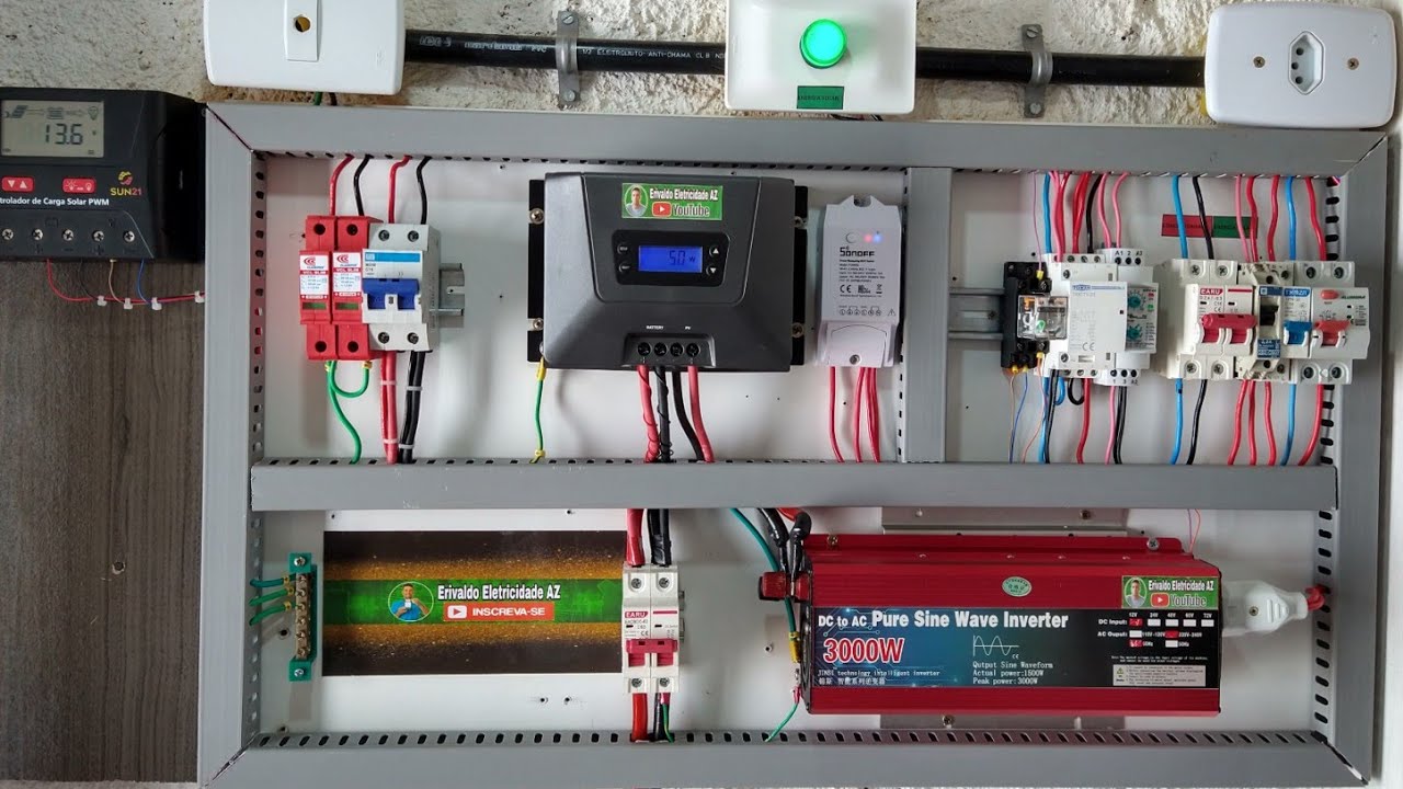 Energia Solar Off Grid, atualização do Sistema 01.05.2021 que é Simples Porém com automação Completa
