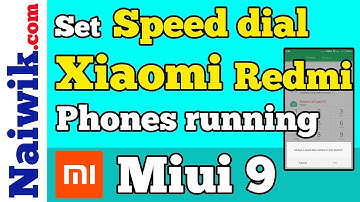 Set Speed Dial in Xiaomi Redmi phones running MIUI 9.5 and above || Assign Quick Dial Number