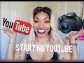 How to start a youtube channel | Camera , lights , Editing , getting paid