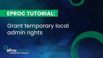 Grant temporary local admin rights