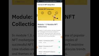 #Binance #Academy #Course 5 and Quiz || #NFT Deep Dive || كورس جديد من #بينانس #NFT