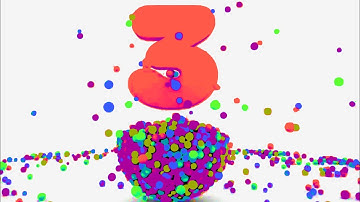 LEARNING NUMBER 3 SPARTA PITCH & 5 COLOR BALLS | INSPIRED BY  HEART BEAT EFFECTS