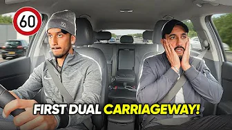 Learner's First Dual Carriageway Drive *NERVOUS INSTRUCTOR*
