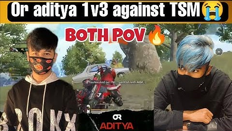 Or vs tsm | or aditya 1v3 tsm | or aditya 1v4 clutch? bgmi highlights
