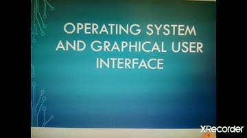 Class VIII Chapter: 1 Operating System and Graphical User Interface