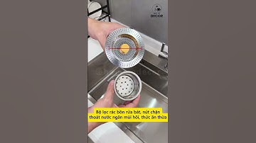 Bộ lọc rác bồn rửa bát, nút chặn thoát nước ngăn mùi hôi, thức ăn thừa bồn rửa nhà bếp #hammedecor
