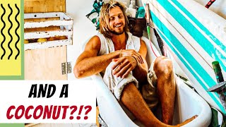 Van decked out with a bath (and coconut?!) Tour of DIY Sprinter van conversion | Van life Australia