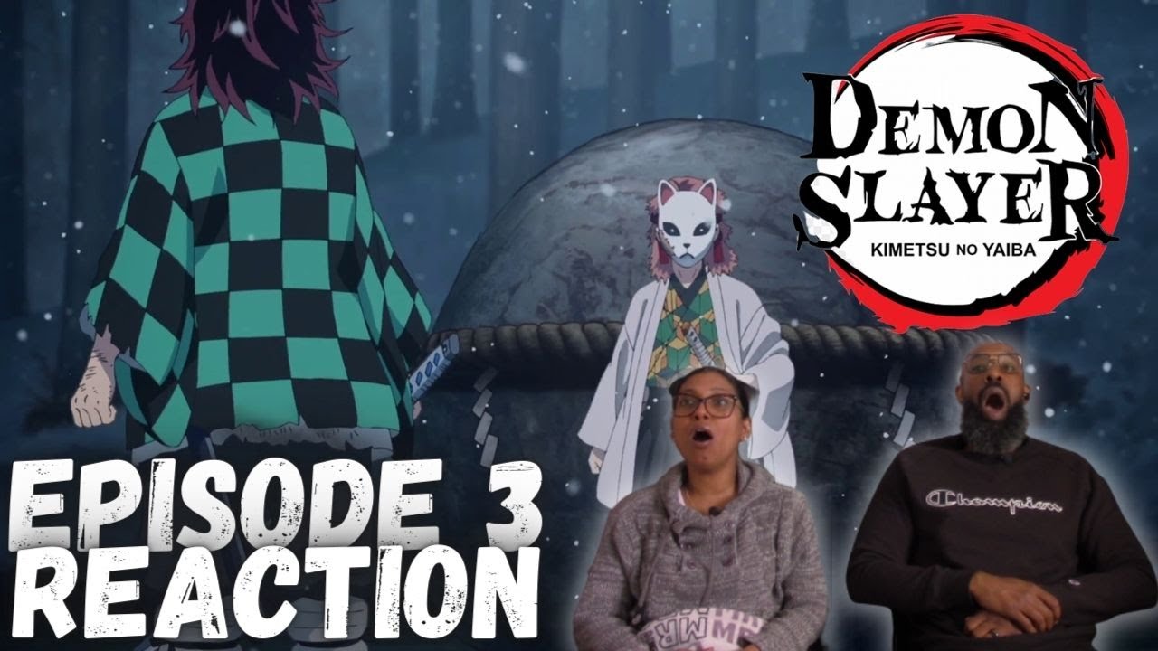 Anime Noobs watch Demon Slayer 1x14  The House with the Wisteria Family  Crest Reaction 