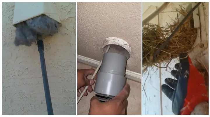 ASMR ODDLY SATISFYING DRYER VENT CLEANING COMPILATION #5 CRUNCHY NOISES, TONS OF LINT, BIRDS NESTS!