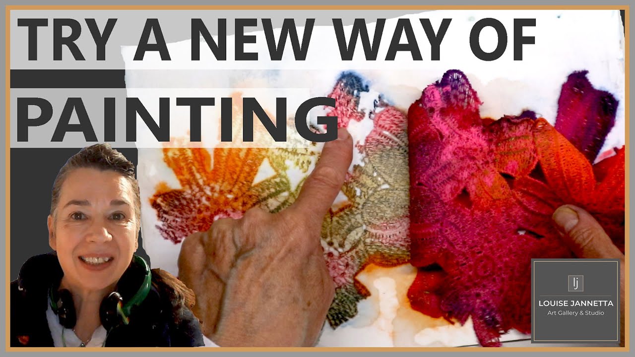 A completely new way to use paint - Mark-making using various materials to capture paint