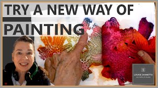 A completely new way to use paint - Mark-making using various materials to capture paint