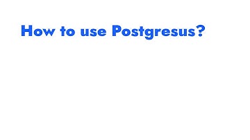 How to backup PostgreSQL using Postgresus?