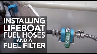 Lifeboat Conversion Ep9: Installing Bukh engine fuel supply hoses and fittings [4K]