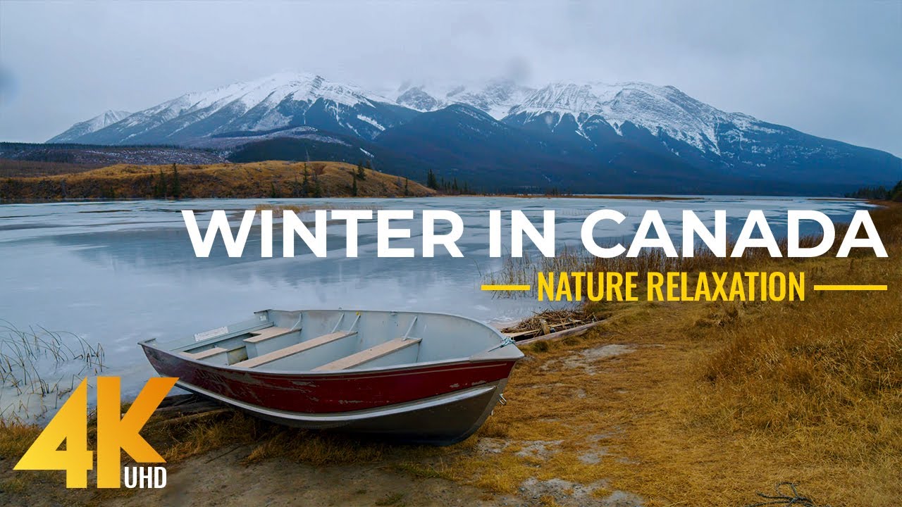 ⁣Winter Beauty of Canadian National Parks - 4K Scenic Nature Film about Beautiful Winter Landscapes