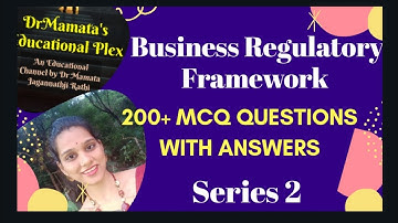 BRF । Business Regulatory Framework । MCQ Questions with Answers । Series 2। by Dr Mamta Rathi