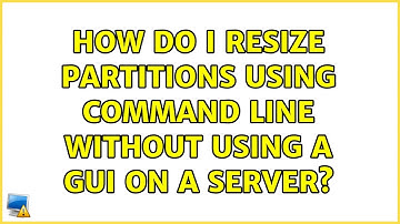 Ubuntu: How do I resize partitions using command line without using a GUI on a server?