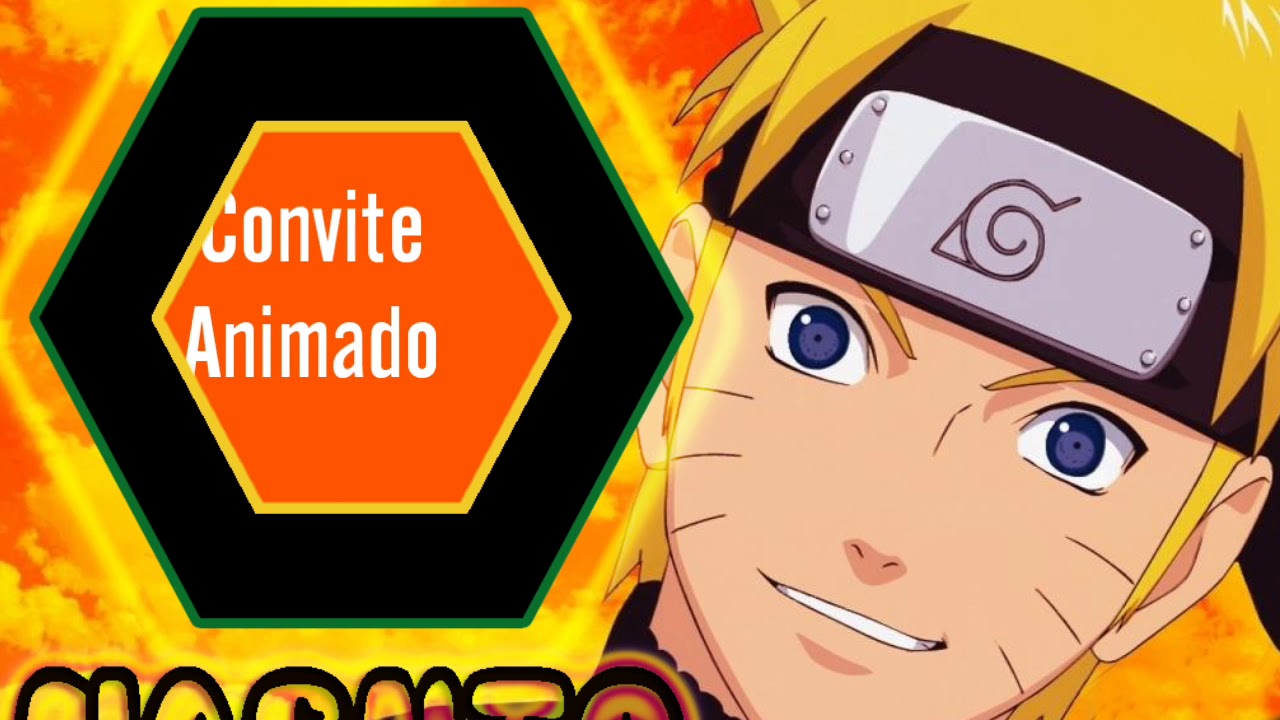 Quadro de recados para aniversário Naruto. - Convite em Vídeo