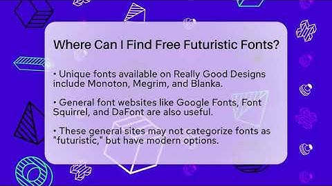 Where Can I Find Free Futuristic Fonts? - Graphic Design Nerd