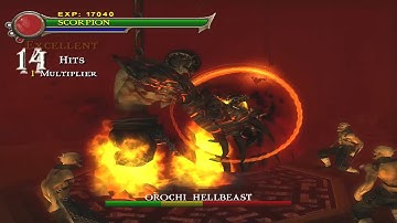 Killing Orochi Hellbeast (Scorpion Story Part 9) - Mortal Kombat Shaolin Monks |HARD 1080P Gameplay