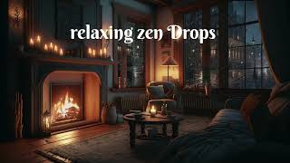 Cozy Fireplace & Rain sounds Warm in Bed for Deep Sleep (30 mins ) Loop #rain #relax #cozyrain