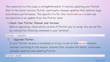 Resolving the Flutter App Crash when Using TextFormField with obscureText True