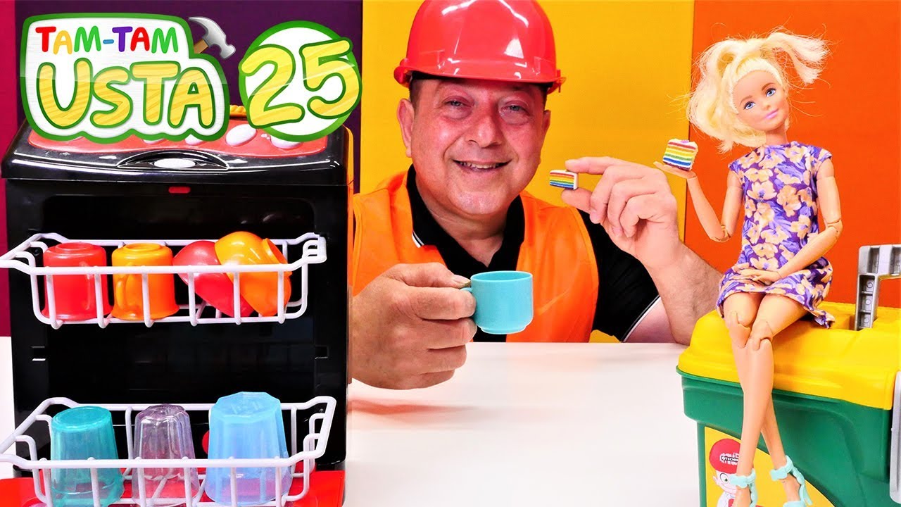 Barbie bulaşık makinesini Tam Tam Usta tamir ediyor