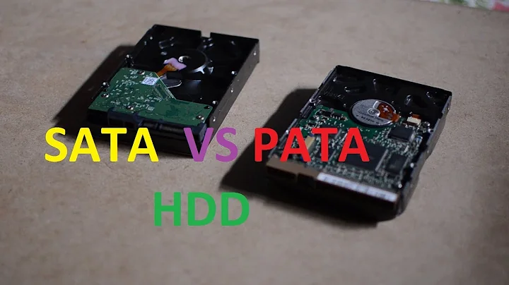 Which one is PATA hard drive and which one is SATA hard drive