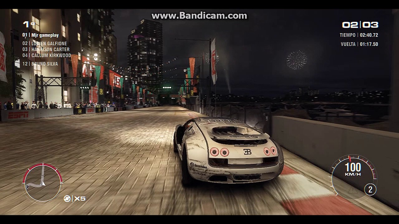 GRID 2 COMPETICIÓN FINAL BUGATTI VEYRON MIAMI PART 2/5