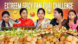 Extreem Spicy pani puri challenge | Mana Telugu Village