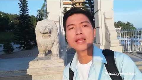 Chùa vạn linh núi cấm an giang nhìn từ trên cao