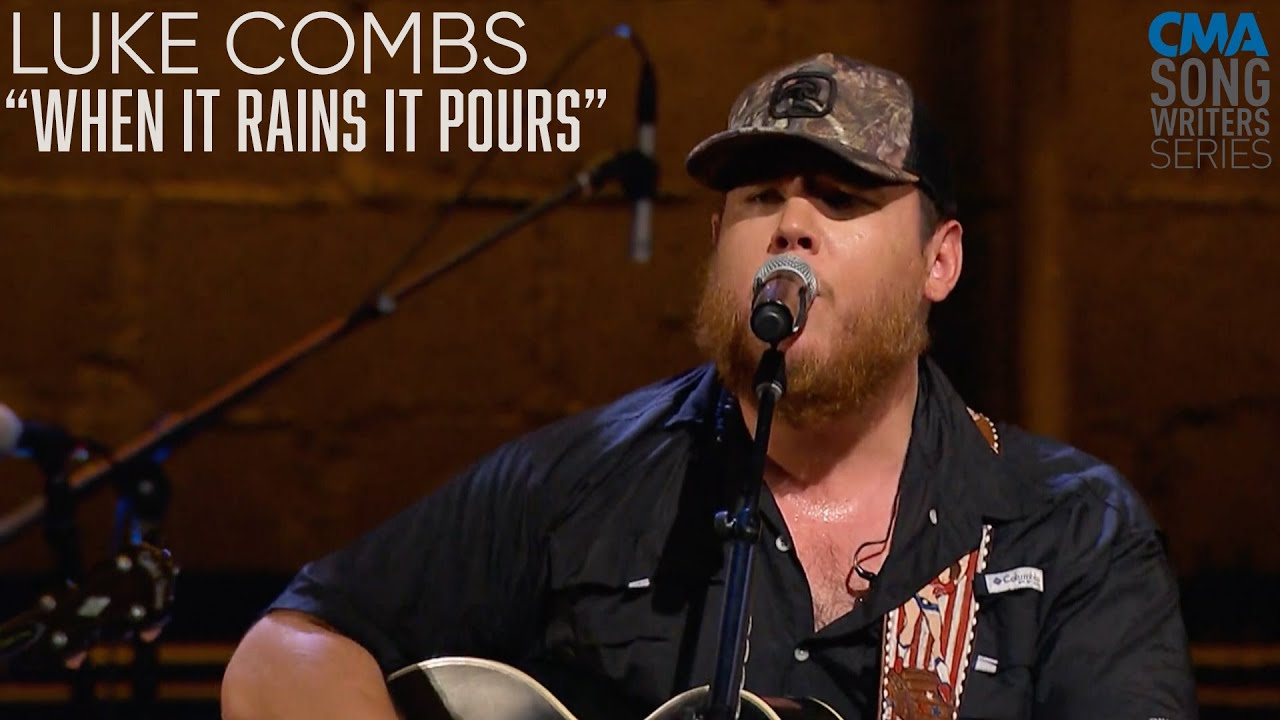 Luke Combs When It Rains It Pours CMA Songwriters YouTube