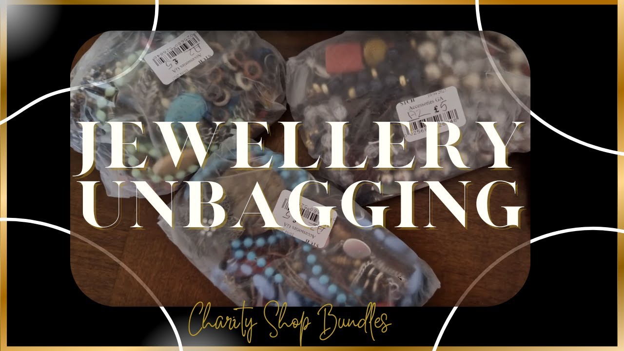 Thrifted Jewellery Unbagging | UK Charity Shop Mystery Jewellery Bags