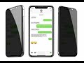 Защитное стекло антишпион айфон Apple iPhone