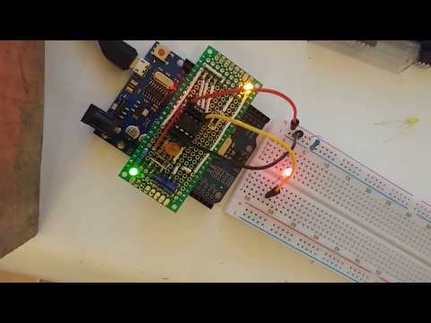 Development Programmer Board for ATtiny: without test led