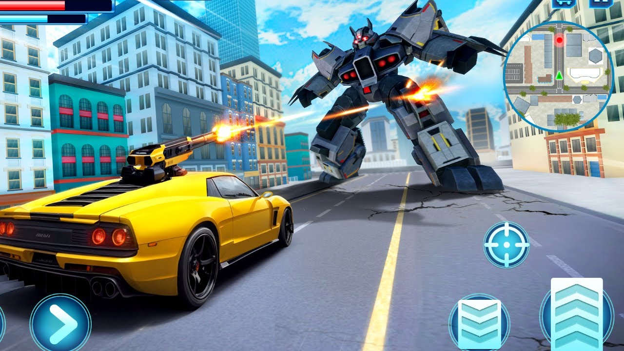 Robot Car Transform Fight - Bumblebee & Optimus Prime Part 2 (iOS,Android Gameplay)