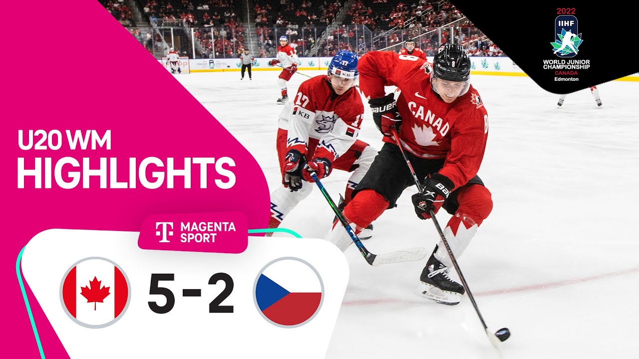 Kanada - Tschechien Highlights Eishockey U20 WM 2022