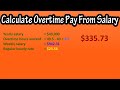 Overtime Pay Calculation Quiz
