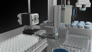 De/Capping of vials and pipetting of liquids in the same workspace