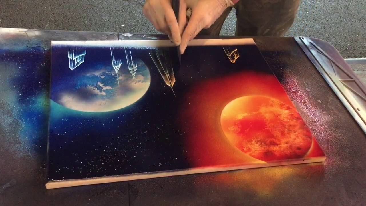 BEGINNERS Spray Paint Art Tutorial - Episode 19 (Canvas) 