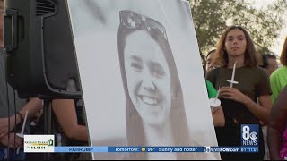 Hundreds turn out to vigil for slain UNLV student