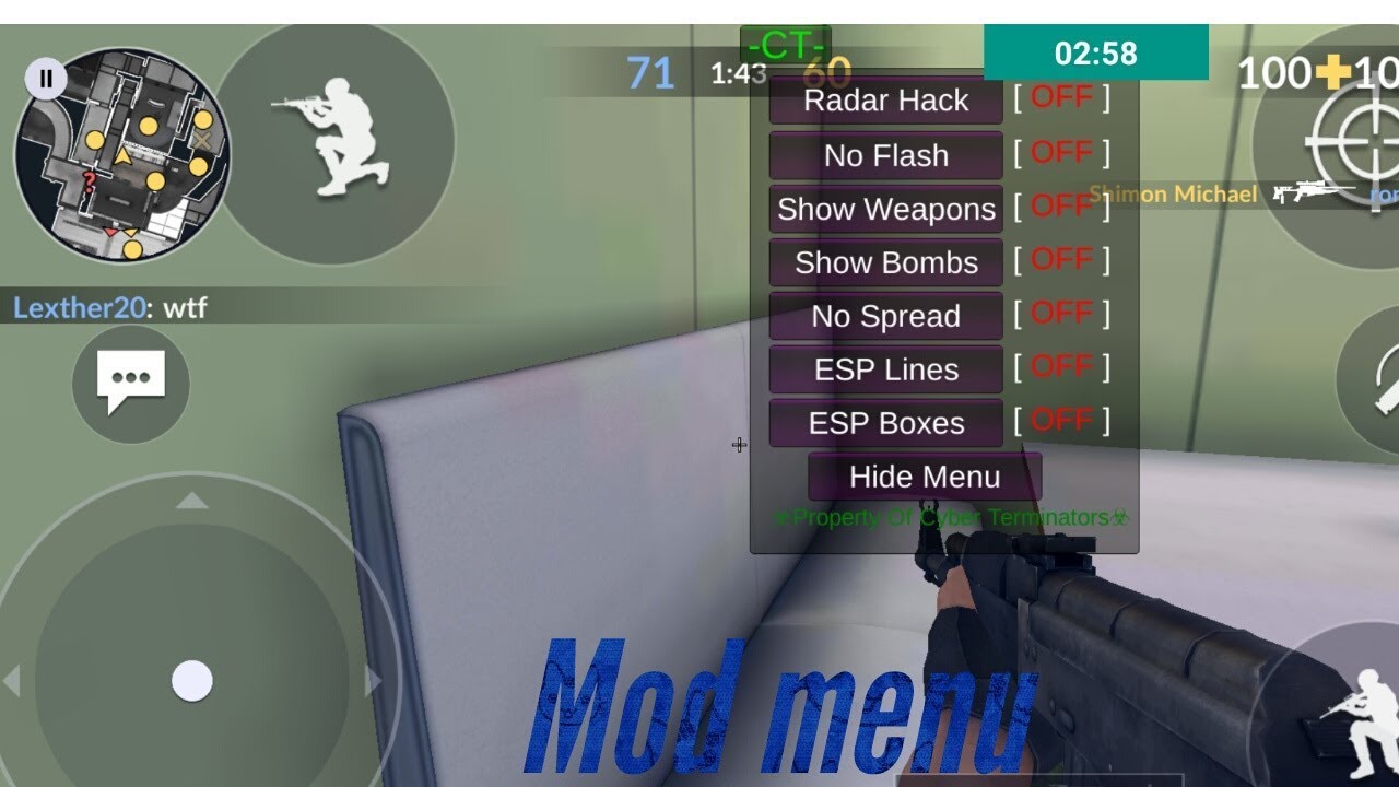 ruit mod menu critical ops latest version