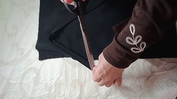 Trying to sew Half Niqab with tie