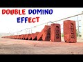 Double chain reaction 50 bricks domino