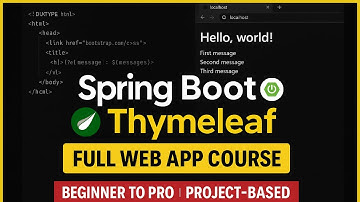 Thymeleaf + Spring Boot Full Course 🔥 | Build Dynamic Web Apps Step-by-Step (Beginner to Advanced)