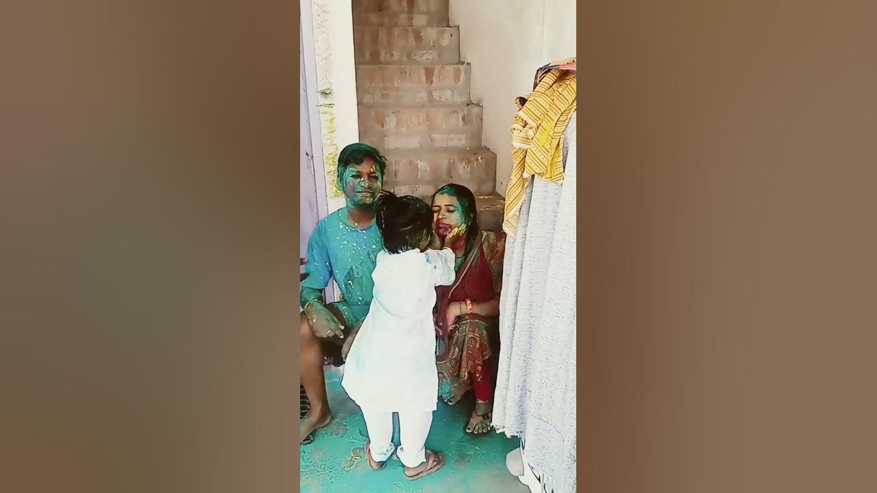 me and mami on holi