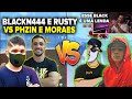 ALOK FOI A LOUCURA COM BLACKN444! BLACKN444 E RUSTY VS FSK PHZIN E MORAES - 2X2 DO ALOK!