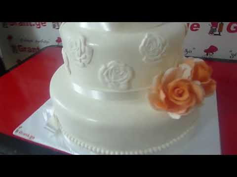 საქორწილო ტორტი ყვავილებით, ტორტები შეკვეთით 593 756 700, \"გრანტის ტორტები\"