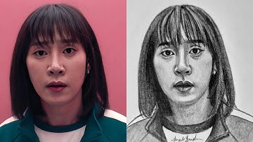 How To Draw Player 120 From Squid Game 3 | Step by Step Drawing Tutorial